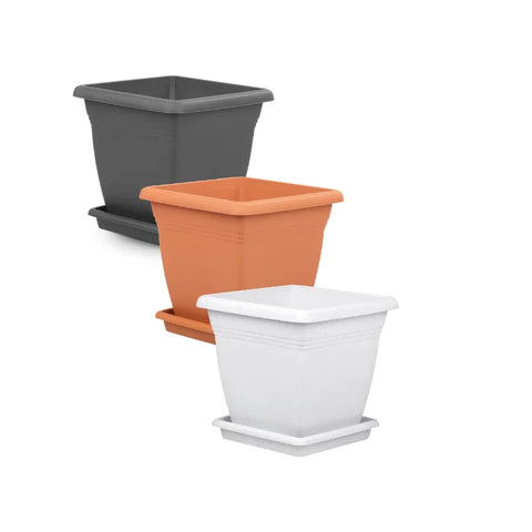 VK01 _ VK02 _ VK03 _ VK04 _ VK05 _ VK06 SQUARE PLASTIC PLANTERS