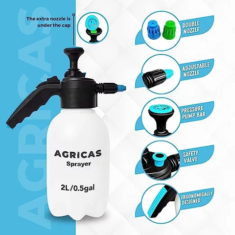 AG1002 One-Hand Sprayer 0.5 Gal,2 Liter