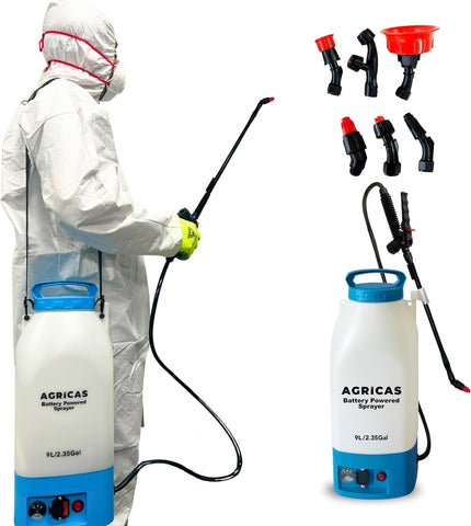 garden sprayer argos AGRICAS AG2003 – Battery-Powered Sling Sprayer (2.35 Gal / 9 L)