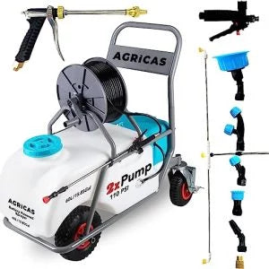 AG2005 Battery-Powered Pushcart Sprayer / Double Pump 15.85 Gal,60 Liter