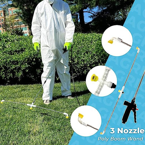 AG2005 Battery-Powered Pushcart Sprayer / Double Pump 15.85 Gal,60 Liter