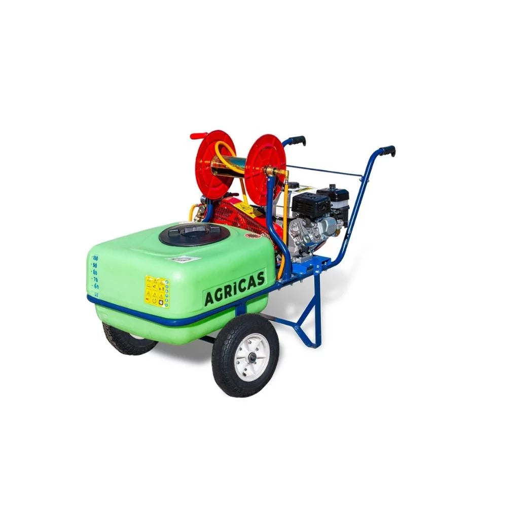 AGW100 PYTHON Briggs&Stratton Engine, Wheelbarrow, High Pressure Sprayer 26 Gal,100 liter