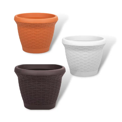 HS01 _ HS02 _ HS03 _ HS04 _ HS05 _ HS06 PLASTIC WICKER FLOWER POTS